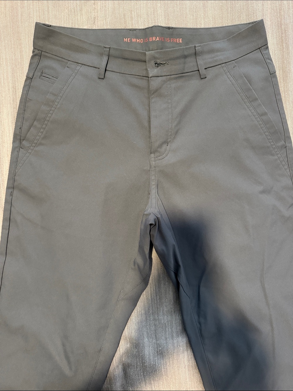 Men's Charcoal Slim Stretch Chinos